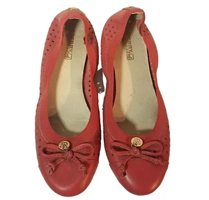 Sperry, Elise, Size 6.5M, Perforated Ballet Flats, Salmon Pink, Red, STS93221 - Picture 1 of 12