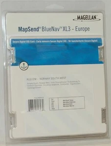 NEW Magellan MapSend BlueNav Europe Maps XL3 Norway SOUTH-WEST SD Card Meridian - Picture 1 of 1