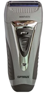 Optimus 50043 Curve Rechargeable Triple Wet/dry Men's Shaver, Black/silver - Picture 1 of 9