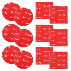 3M DOPPELSEITIGE PADS stark schwer VHB Kleber Befestigungsband rund quadratisch UK - Bild 1 von 1
