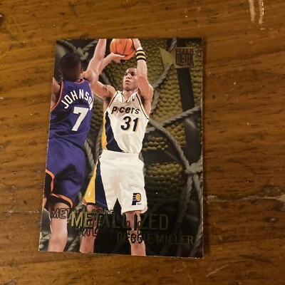 1996-97 Fleer Metal #129 Reggie Miller NBA Basketball Indiana Pacers - Image 1 of 2
