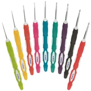 GANCHOS DE GANCHILLO Milward Individuales Aluminio Suave Agarre Color Mango 2mm-6mm - Imagen 1 de 25