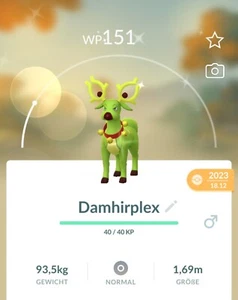 ✨#234 Shiny Damhirplex (Weihnachten) Pokémon Go✨ - Picture 1 of 2