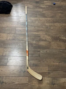 Vintage Nike hockey stick ignite left Wooden Petteri Nummelin Wood Blue Jackets - Picture 1 of 17