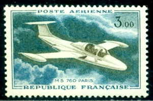 1960 Aviation,Morane-Saulnier MS.760 Paris,four-seat jet trainer,France,1280,MNH - Picture 1 of 2