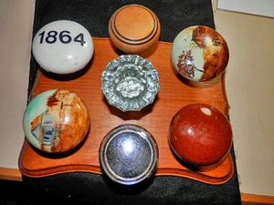 Unusual Door Knob Collection: Bennington, Glass, Chrome, Hand Painted Porcelain( - Picture 1 of 5