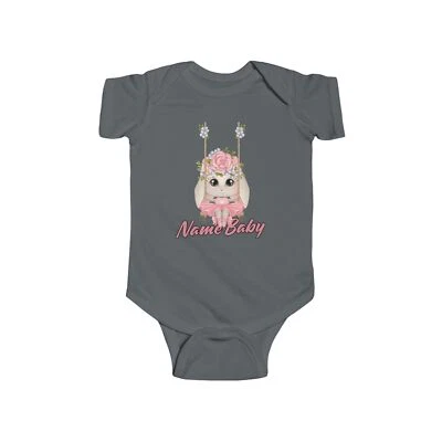 Body Bailarina Conejito, Personalizado Nombre Regalo Baby Shower, Camiseta Infantil Foto 1 de 4