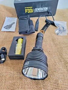 Nitecore P30I High Output Searchlight Rechargeable Black Aluminum Construction - Picture 1 of 15