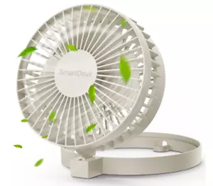 USB Desk Fan, 2 Speeds Small Personal Desk Fan, 90° Rotate Portable Foldable - Picture 1 of 7