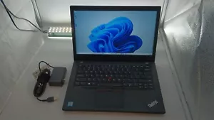 ThinkPad T470 (3173) w/charger&2batteries.i5vPro 6300U.8GB.128GB M.2.14"FHD.Nice - Picture 1 of 10