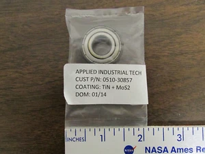 Applied Industrial Technology Ball Bearing S6001Z TiN + MoS2 Coating New - Picture 1 of 1