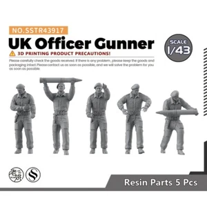 Pre-sale 1:43 Character Model UK Officer Gunner - Picture 1 of 3