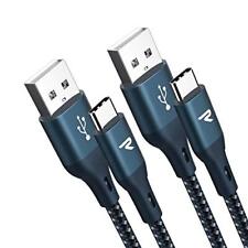 Fast Charging USB C Cable [6.5ft, 2-Pack, QC 3.0] - Nylon Braided USB Type C ...