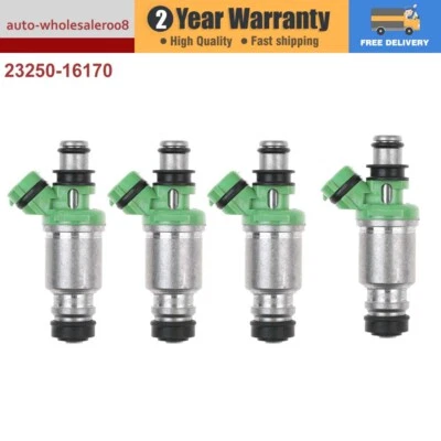 4X Fuel Injector 23250-16170 Fits For 1996-2001  TOYOTA CORONA 1.6L RHD 4AFE - Изображение 1 из 4