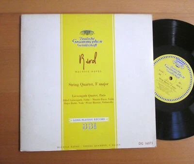 DG 16073 Ravel String Quartet The Loewenguth Quartet 1953 NEAR MINT 10" Tulip DG - Image 1 of 4