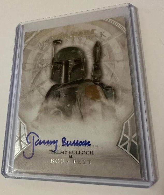STAR WARS MASTERWORKS 2018 A-JB JEREMY BULLOCH (BOBA FETT) AUTOGRAPH - Image 1 of 1