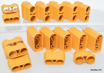 (5) Male / Female Pairs XT90-H Bullet Connector Plugs - 4.5MM Bullets / 90+ Amps - Image 1 of 4