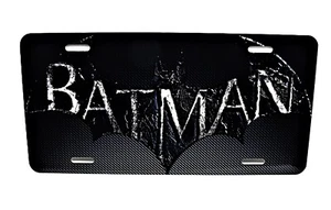 BATMAN CARBON FIBER LOOK BACKGROUND METAL NOVELTY CAR LICENSE PLATE AUTO TAG - Picture 1 of 15