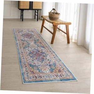 Area Rug 2x6 Washable Rug,Vintage Hallway Rug,Non Slip Water 2'* 6' Sunflower - Picture 1 of 7