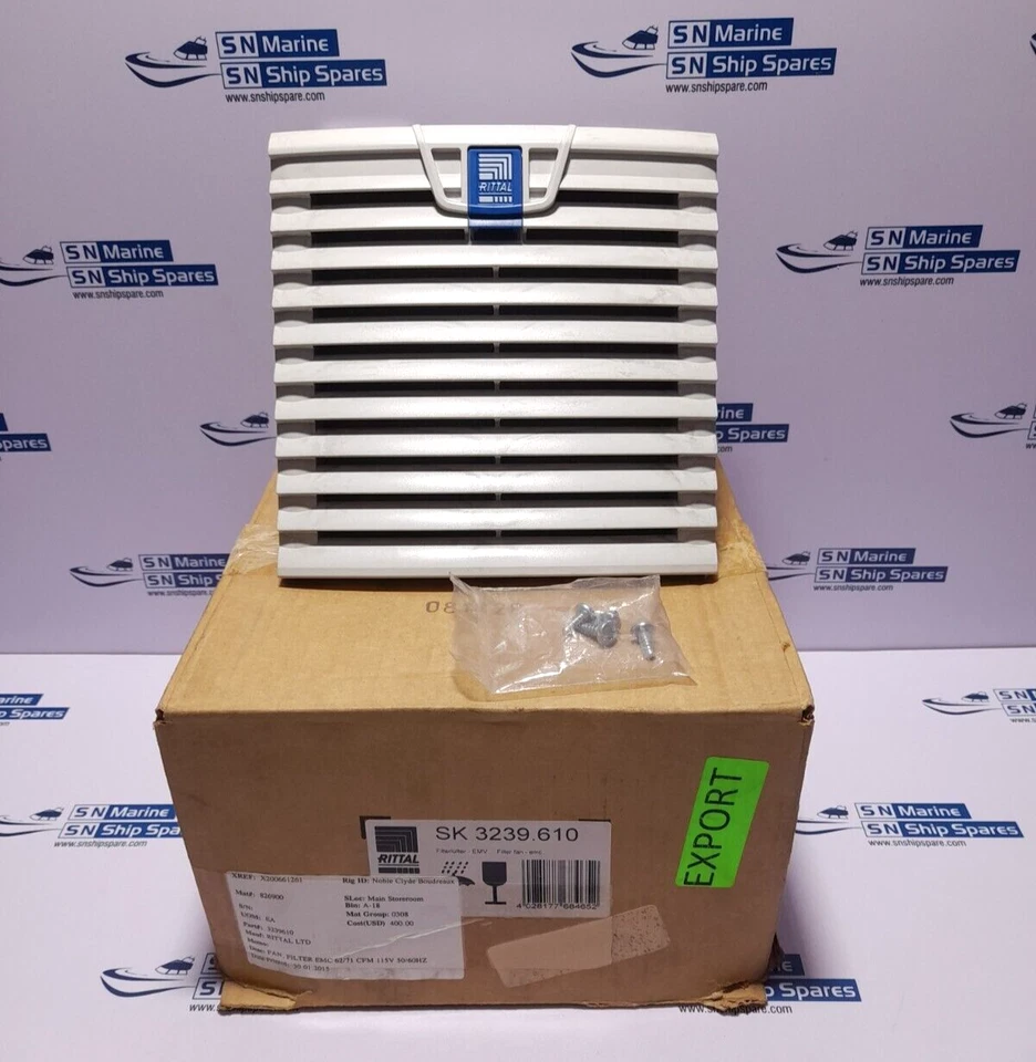 Rittal SK 3239.610 Fan And Filter Unit 115V 50/60Hz 1~ 0.24/0.22A 19/18W - Image 1 of 4