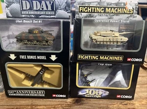 4 Nuevas Máquinas de Lucha Corgi Juguetes Diecast Militares Día D 60 Aniversario - Imagen 1 de 5
