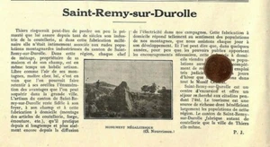 SAINT-REMY-SUR-DUROLLE (63) ARTICLE DE PRESSE 1925 - Picture 1 of 1