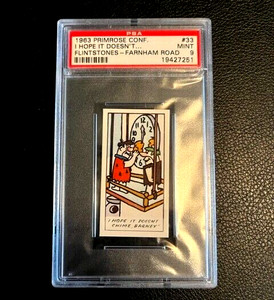 1963 Primrose Confectionery Flintstones #33, PSA 9; Farnham Road Version