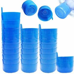 30 Reusable Water Bottle Snap On Cap For 3 And 5 Gallon Lid Jugs No Spill Cover