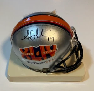 NFL Indianapolis Colts Super Bowl XLIV Austin Collie Autograph Mini Helmet - Picture 1 of 11