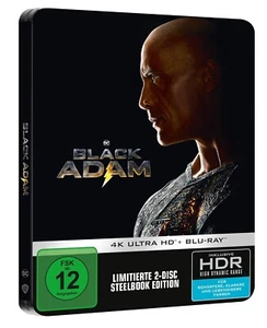 BLACK ADAM (2022) - 4K ULTRA HD + Blu-ray STEELBOOK Edition / Dolby VISION-ATMOS - Bild 1 von 3