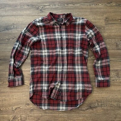 Pacsun Franela a Cuadros Abotonada Manga Larga Rojo - XL Foto 1 de 3