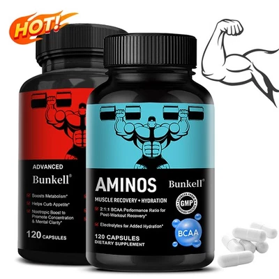 Muskelaufbau,mehr Energie und schneller Gewichtsverlust–240 Kapseln im Kombipack - Bild 1 von 4