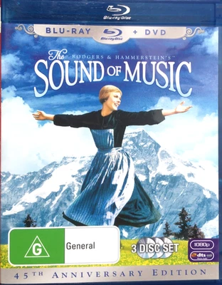 SOUND OF MUSIC : 45th Anniversary Edition : 3-Disc DVD + BLU-RAY Combo : NEW - Image 1 of 2