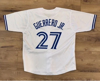 Vladimir Guerrero Jr Signed Blue Jays Jersey PSA/Leaf Authentics COA WS MVP?🔥 - Image 1 of 4