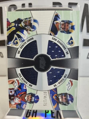 Tim Tebow 2010 Topps 4th Quarter Combo #4QR-BGTD Bradford Decker Relic /175 - Image 1 of 4