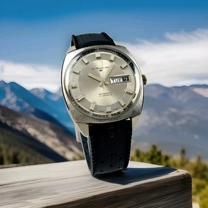 RARE VINTAGE LE MARC 100 AUTOMATIC 17 JEWELS SWISS MADE INCABLOC MEN'S WATCH - Picture 1 of 10