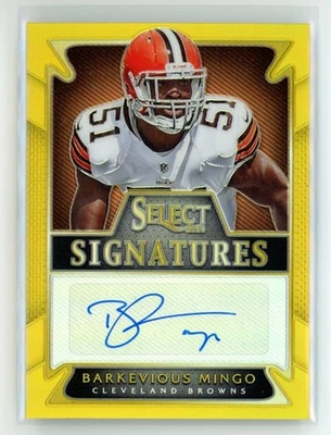 Barkevious Mingo 2014 Select Signatures Gold auto /10 SSP LSU Tigers Browns - Image 1 of 2