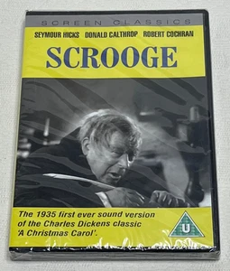 SCROOGE : 1935 1st Sound Version Charles Dickens Classic - New & Sealed DVD - Picture 1 of 2