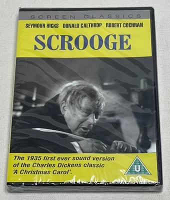 SCROOGE : 1935 1st Sound Version Charles Dickens Classic - New & Sealed DVD - Image 1 of 2