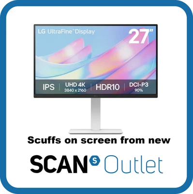 27" LG 27US550-W Monitor, IPS, 4K UHD (3840x2160), 60Hz, 5ms, HDR10, 1000:1, 300 - Image 1 of 4