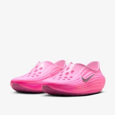 Туфли детские Nike ReactX RejuveN8 розовые пена металлик серебристые без шнуровки размер M4W5 4 года - Изображение 1 из 4