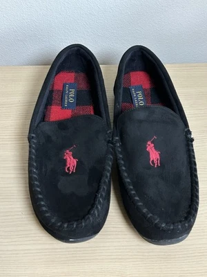 Polo Ralph Lauren Dezi V Mocasín Zapatilla Rojo Pony Logo 9 Espuma con Memoria Declan Foto 1 de 4
