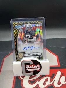 2024 Bowman Chrome University Nate Johnson Black & Gold Stealth Auto /24 Utah - Picture 1 of 2