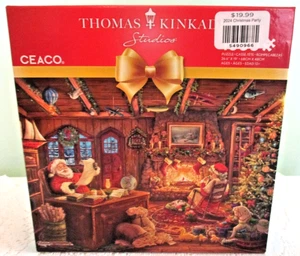 NWT, Sealed, Thomas Kinkade 1000-Piece Christmas Puzzle by Ceaco w/ Bonus Poster - Picture 1 of 5