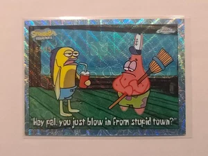 2025 Topps Chrome Spongebob 25th Hey Pal Stupid Town 183 Flower Cloudfractor /75 - Picture 1 of 2