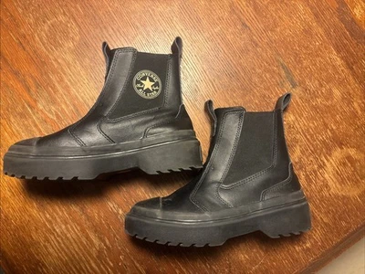 Size 3 Y - Converse  Chuck Taylor All Star Lugged Chelsea Boot Black - Image 1 of 4