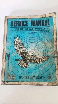 Harley Davidson XLH 1986-1990 modelos manual de servicio 99484-90 oficial de fábrica Foto 1 de 2