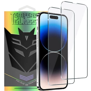 2-Pack Eye Protection Anti Blue Light Glass Screen Protector for iPhone 14 13Pro - Picture 1 of 11
