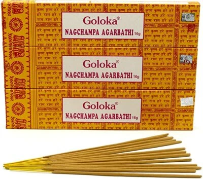 Encens GOLOKA NAG CHAMPA 16G Lot 3 Boites