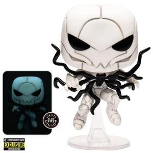 Funko POP! Marvel Poison Spiderman #966 EE Exclusive Glow Chase - Picture 1 of 3
